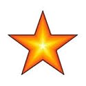 BLAZING STAR Temporary Tattoo 2x2