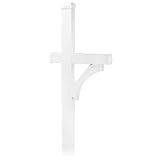 Deluxe In-ground Mounted Post - White