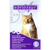 Advantage 6pk Cat Purple 10 Lbs And Over