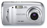 Olympus FE-120 - Digital camera - 6.0 Mpix - optical zoom: 3 x - supported memory: xD, xD Type H, xD Type M