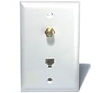 SOUTHWESTERN BELL S60027 Coax and Phone JackWall Plate