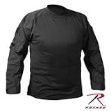 ROTHCO BLACK COMBAT SHIRT - Size S