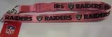 Oakland Raiders Pink Keychain Lanyard