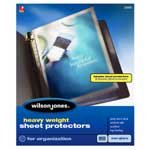 Office Products : Wilson Jones Heavy Weight Top-Loading Sheet Protectors, Non-Glare, 50 Count (W21412)