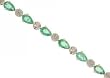 Emerald & Diamond Tennis Bracelet in Solid 10K Yellow Gold 4.75CT