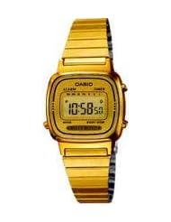 Casio Womens LA670WGA-9 Gold Stainless-Steel Quartz Watch with Digital Dial