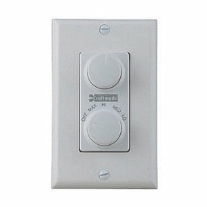 Craftmade CM-RTD-W Speed Dual Fan Wall Mount Control