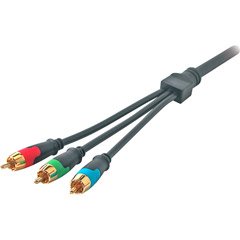 Cover image : Cables To Go RapidRun Component Video V.2 Break-Away Flying Lead - 3 x RCA - 1 x MUVI - 6ft - Black