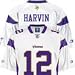 Percy Harvin Jersey: Reebok White Replica #12 Minnesota Vikings Jersey SZ XL (52)