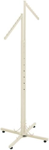 Ivory 2-way Rack with Slanted Arms,• Height: 48" (Min) - 72" (Max) • Color: Ivory • Works with Our Finials • Decorative C-shaped Accents,simply Present Clothing From Two Different Positions with Our Ivory 2-way Clothing Rack. With Coordinating Pieces on the Front and Back, the Two Arms Are Adjustable so You Can Display Clothes Exactly As You Want Them Displayed. The Pearlized Ivory Finish Compliments Any Garment It Displays and Attracts Buyers with Its Translucent Opal Glow. The Two Adjustable Slanted Arms Create a Visual Waterfall Effect Giving Customers Easy View of All Products Offered. The 2-way Clothes Rack Is Great for Stores with Mostly Original Designs As Opposed to Mass Produced Repeat Pieces. Each Boutique Rack Adjusts From 48" to 72" High and Come with a Standard Flat Cap. Customize the Look of Your Store with One of Our Four Stylish Finial Toppers That Directly Drop Into the Top of Each Pole. This Garment Rack Uses Square Fitting Finials.