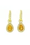 18K Yellow Gold and diamonds Citrine