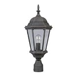 Abbington Cast Post Lantern in Autumn Gold