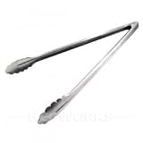 Stainless Steel Kitchen Utility Tongs - Heavy Duty: 12