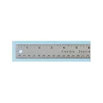 Universal 59023 12-Inch Stainless Steel Ruler with Hang-Up Hole