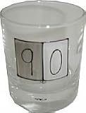 90th birthday Gift whiskey glass