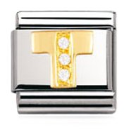 Nomination Comp. Classic BUCHST. Edelstahl, 18K-Gold und Diamanten (T) 030401 Preisvergleich
