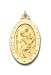 Saint Christopher 14kt Gold Oval Medal