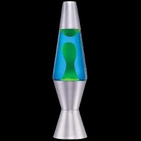 Lava Lamp Original Brand 8 oz. Accent- Yellow Lava with Blue Liquid from Lava Lamps