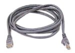 Belkin RJ45M/RJ45M  10/100BT FastCAT5E 3ft Snagless UTP Patch Cable (Gray)