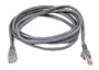 Belkin RJ45M/RJ45M  10/100BT FastCAT5E 3ft Snagless UTP Patch Cable (Gray)