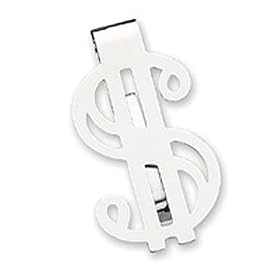 Sterling Silver Dollar Sign Money Clip