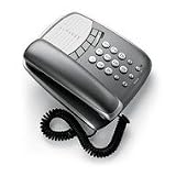 Doro 513C Corded Telephone with 14 memories Titan Silver ( 4 Direct Dial , Redial )