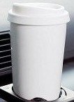 Keramikbecher 'COFFEE TO GO' mit Silikondeckel - Dank doppelwandiger Thermoisolierung ist Ihr Lieblingskaffee lange lecker!