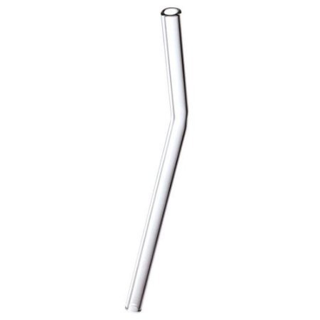 (1) Beautiful Bends Bent Glass Drinking Straw-- 12mm x 9