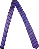 Outer Rebel Fashion Skinny Tie- Purple and Black Vertical Stripe