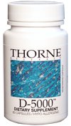 Thorne Research - D-5000 (5000 IU Preservative Free Vitamin D3) - 60's