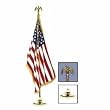 Fringed Nylon US flag kit, superb quality (3 ft. x 5 ft.flag / 8 ft. x 1-1/4 in. pole)