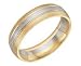 18kt Gold and Platinum Frost Wedding Band