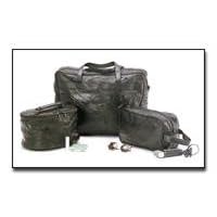 <b>Weekend travelers will love the Embassy Italian Stone Design Genuine Leather 3pc Travel Se LULSET3</b>
