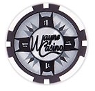  Batman's Wayne Casino Collectors Edition $1 Poker Chip Gray Colored Variant