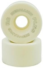 Skate Out Loud Rc Medallion Plus Quad Skate Wheels White 96A 57mm X 30mm Full Set Of 8