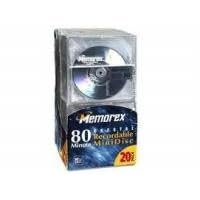 MEMOREX 1520-2200 MD80 MiniDisc - Pack of 20