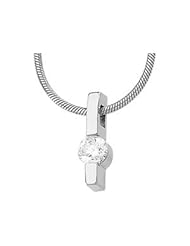 CleverEves 14K White Gold 1 4 Ct Tw Diamond Asmb Pendant Slide W Chain