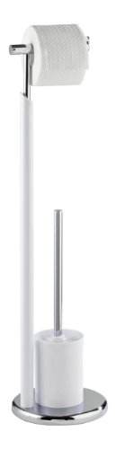 Wenko 18477100 Stand WC-Garnitur White - Chrom,  &Oslash; 19 x 74 cm, Chrom-wei&szlig; Preisvergleich