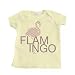 Girl's Banana Yellow Infant T-Shirt with Flamingo Design - Newborn