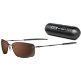 Oakley Nanowire 2.0 Sunglasses - Polarized Polished Black/Vr28 Black Iridium, One Size
