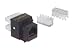 Keystone IDC-10P10C Jack, Cat.5-568A/B, Color: Black