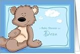 Dean - Teddy Bear Baby Shower Invitation Card