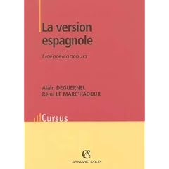 La version espagnole : Licence/concours