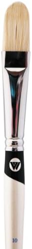 Permalba #10-Filbert Artist Brush, Best White Bristle