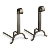 Colonial Vintage Iron Andirons by Associated Energy Systems
