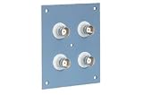 Universal Sub-Panel, 4 Insulated BNC Feed-Thru Adapters