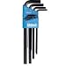Eklind 10609 Hex-L Key Set, 1.5mm to 10mm, Long, 9-Piece