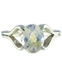 Bask Rainbow Quartz Four Prong Ring