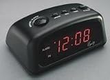 Equity 30228 BLK LED Digital Alarm Red Display - Black