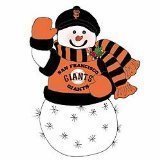 San Francisco Giants Fiber Optic Snowman